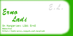 erno ladi business card